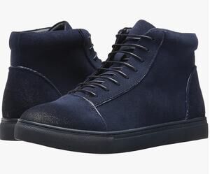 English Laundry Grundy Sneaker Boots 9 Blue Suede Leather NWT Chukka Combat Lace